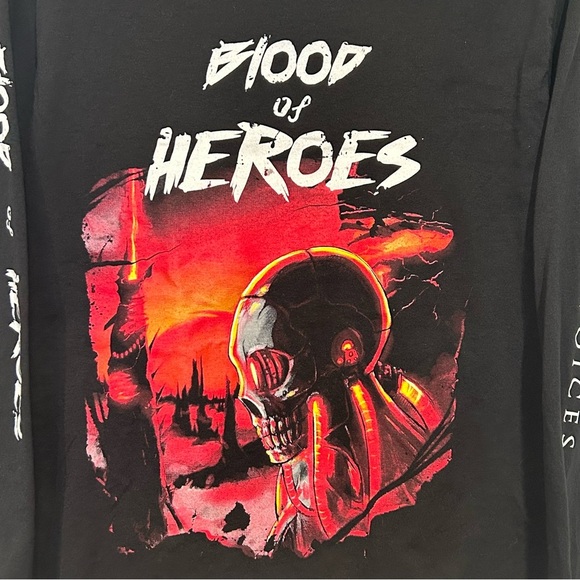 Blood of Heroes Men’s Long Sleeve T-shirt Size M - Picture 2 of 8